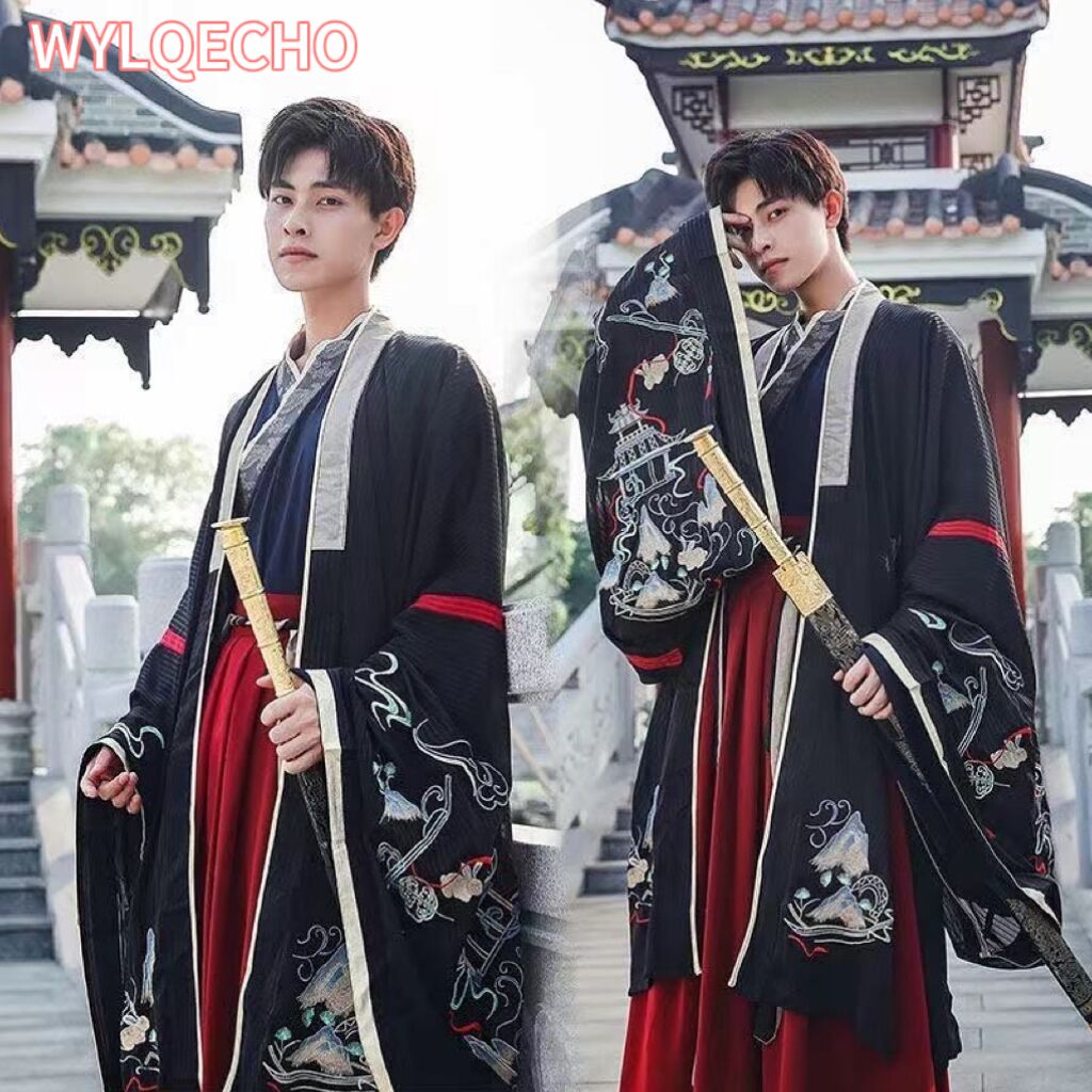 Robe Silk Women - Chinese silk robe ancient knight hanfu
