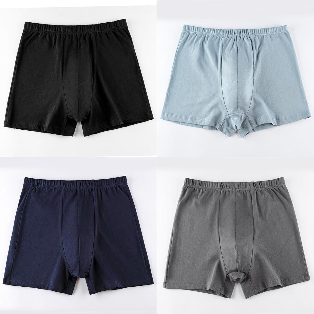 Boyshort Underwear - 4Pcs Cotton Men Panties Underpants Mens