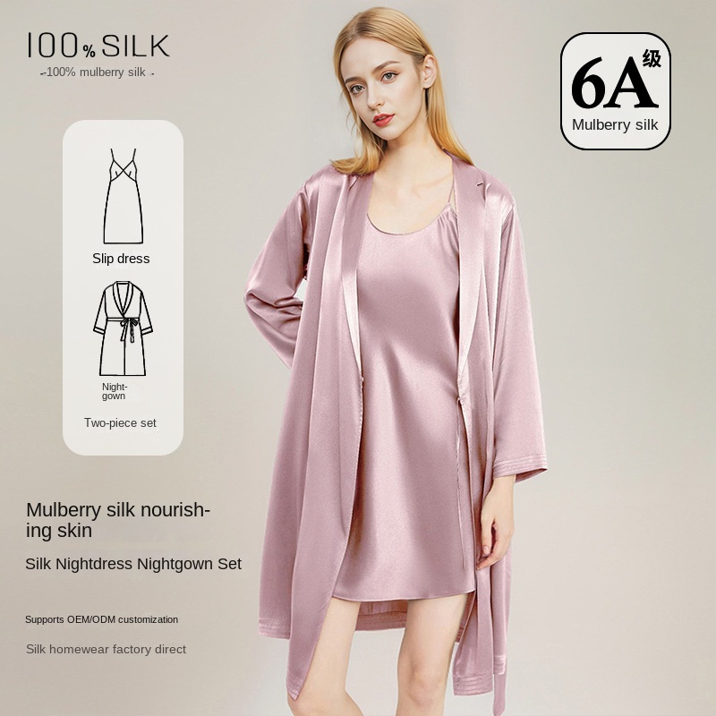 Women Elegant 100% Mulberry Si - Robe Silk Women review and price