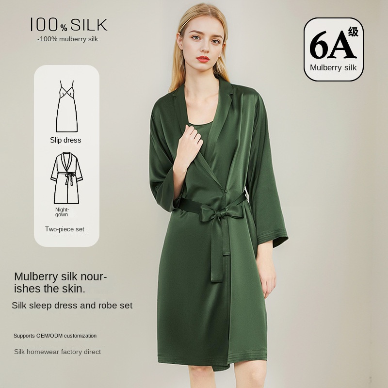 Women Elegant 100% Mulberry Si - Robe Silk Women review and price