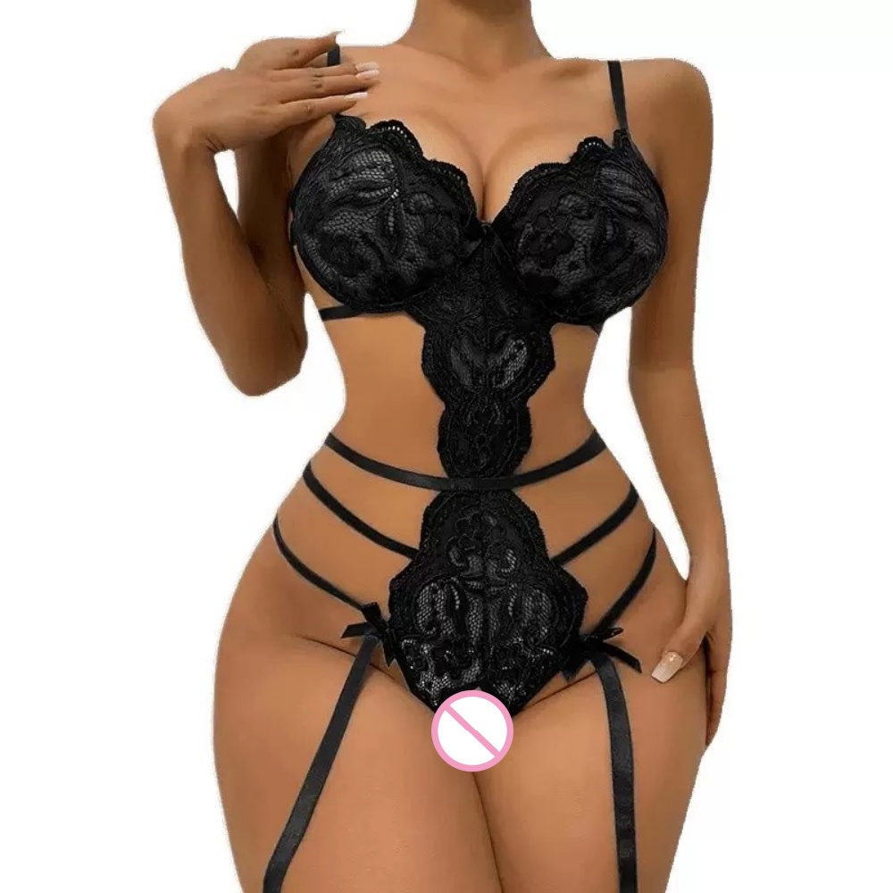 Sexy Lace Open Crotch Teddy Bo - Lace Teddy Lingerie review and price