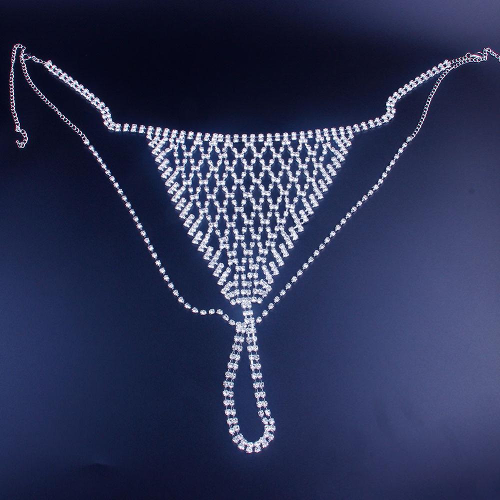 Stonefans Mesh Rhinestone Body - Thong Bikini Women review and price