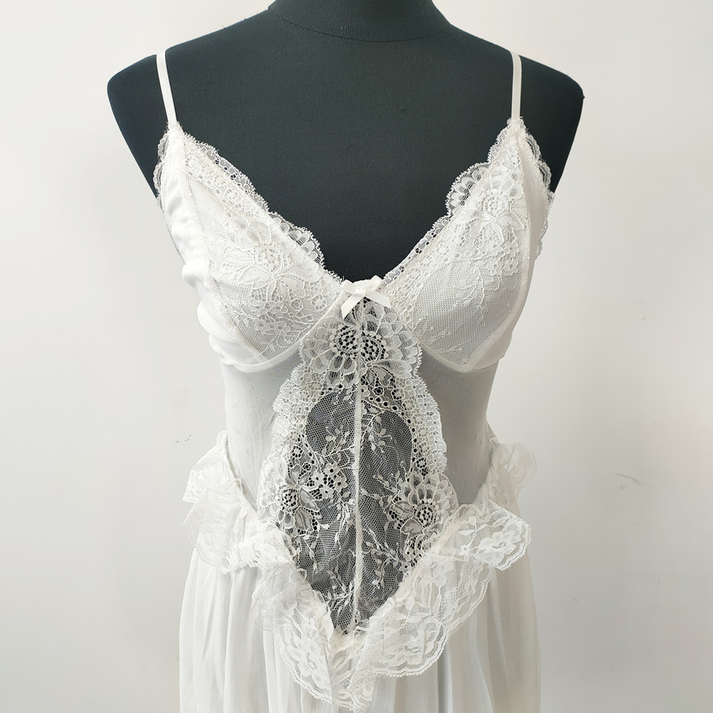 Sexy White Lace Floral Nightwe - Babydoll Chemise Night review and price
