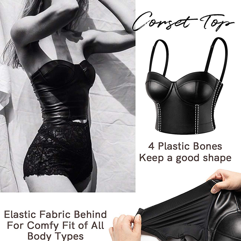 Women Leather Corset Bustiers  - Corset Waist Cinch review and price