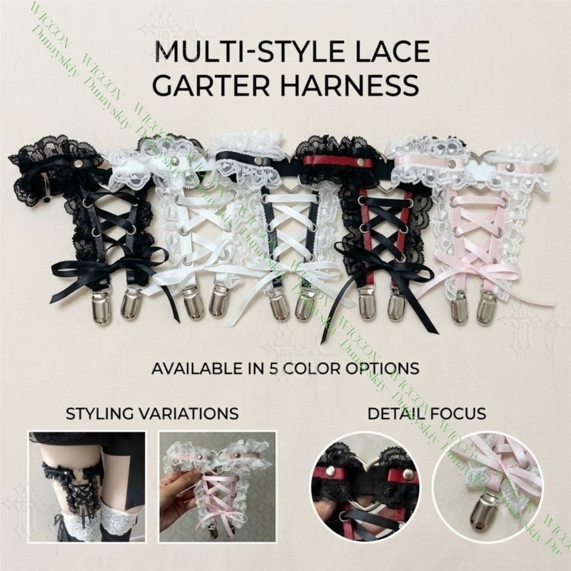 Jirai Kei Figure Ribbon Buckle - Garter Belt Set review and price
