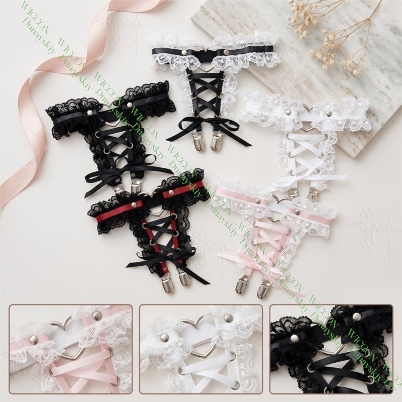 Jirai Kei Figure Ribbon Buckle - Garter Belt Set review and price