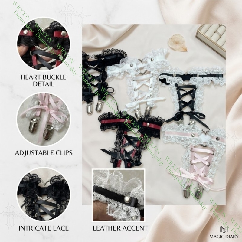 Jirai Kei Figure Ribbon Buckle - Garter Belt Set review and price
