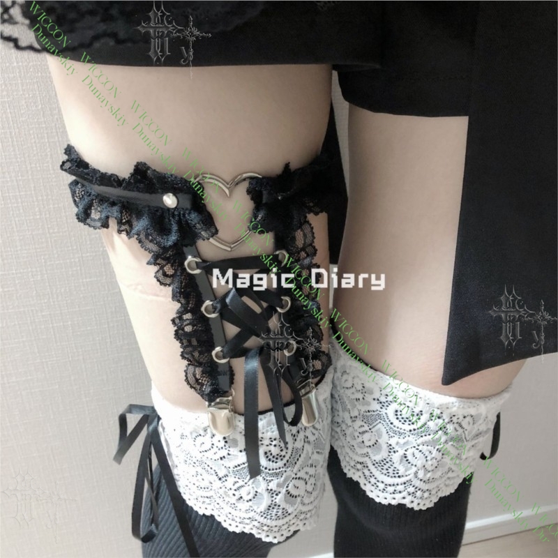 Jirai Kei Figure Ribbon Buckle - Garter Belt Set review and price