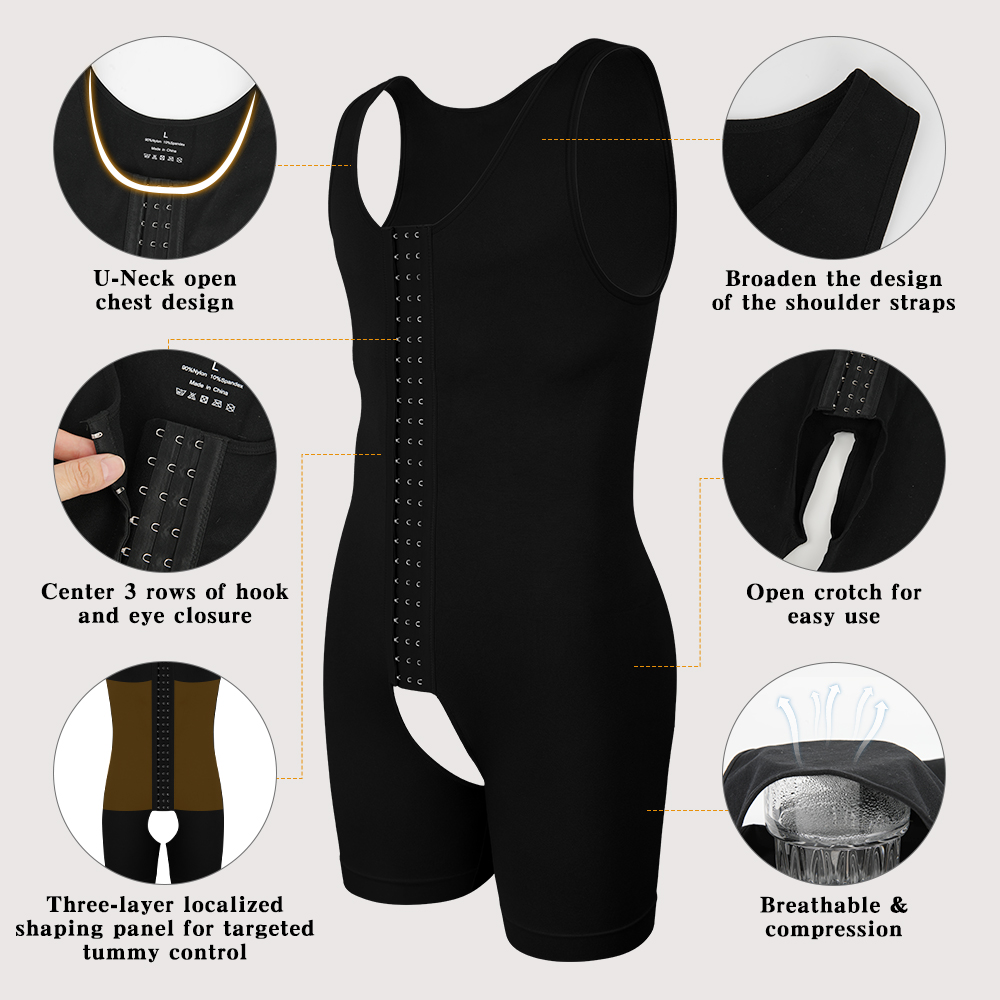 Men's Compression Shapewear  T - Shapewear Bodysuit Firm review and price