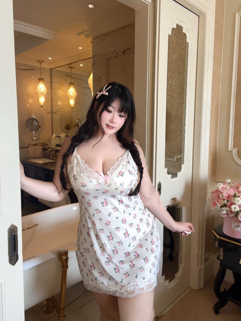 Women's Sexy Plus Size Lingeri - Babydoll Chemise Night review and price