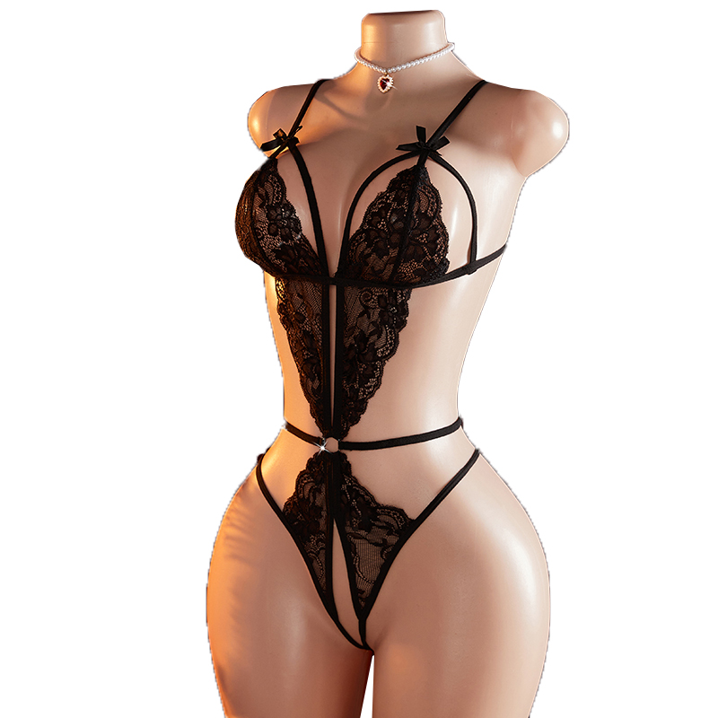 Transparent Sexy One-piece Hol - Lace Teddy Lingerie review and price