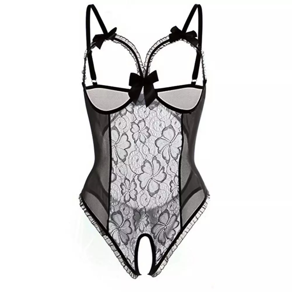 Women Sexy Open Bra Strap Ling - Babydoll Chemise Night review and price