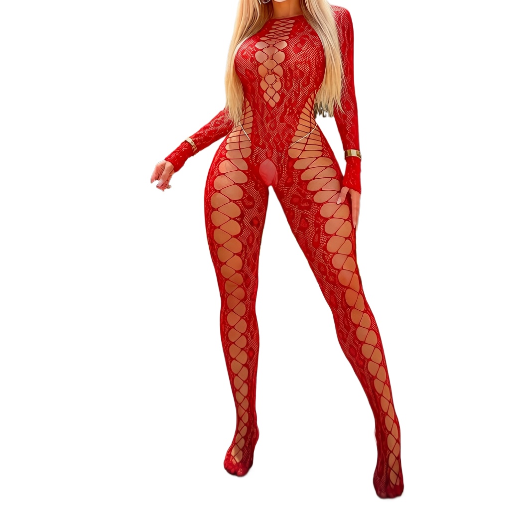 Bodysuit Lingerie White Sexy O - Bodystocking Fishnet review and price