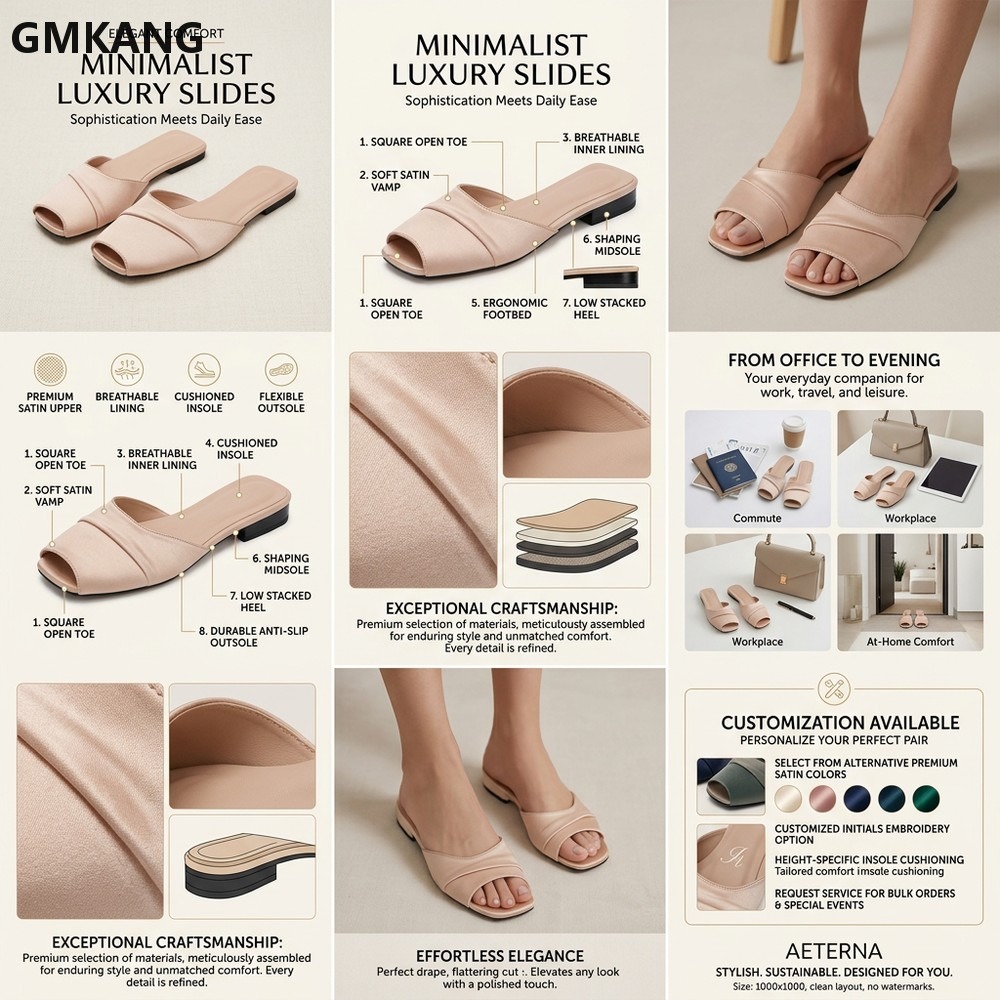 GMKANG Women Satin Square Toe  - Slip Dress Satin review and price