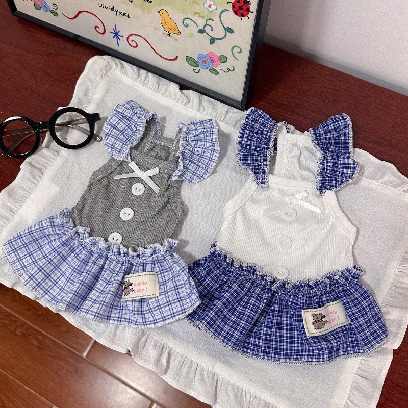 Pet Dress Summer Vest Checkere - Lace Teddy Lingerie review and price