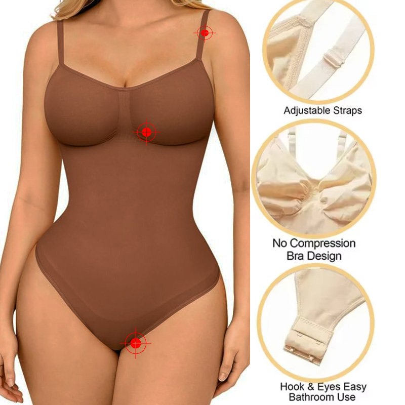 GUUDIA Spandex Bodysuit Thong  - Shapewear Bodysuit Firm review and price