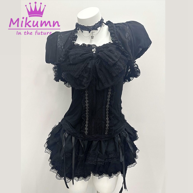Mikumn Gothic Lolita Black Lac - Cami Top Lace review and price