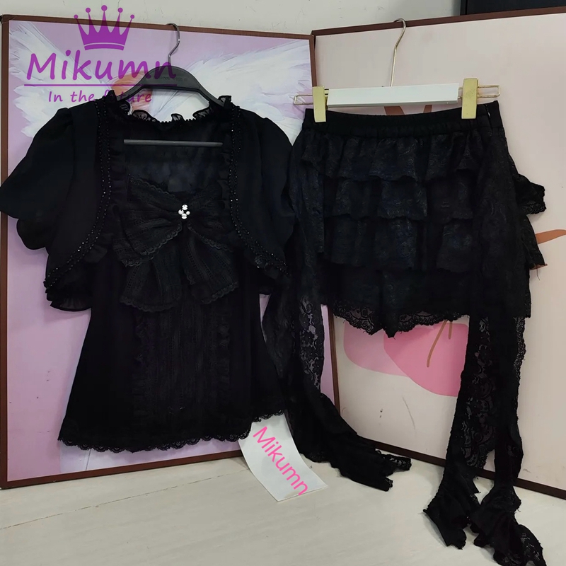 Mikumn Gothic Lolita Black Lac - Cami Top Lace review and price