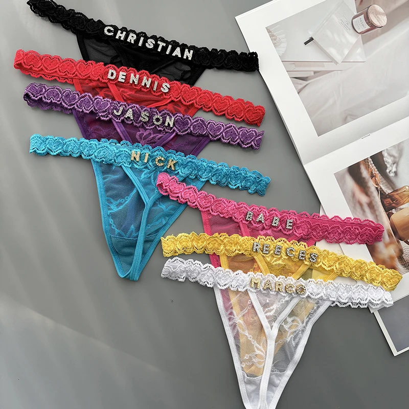 Personality Custom Thong Name  - Thong Bikini Women review and price
