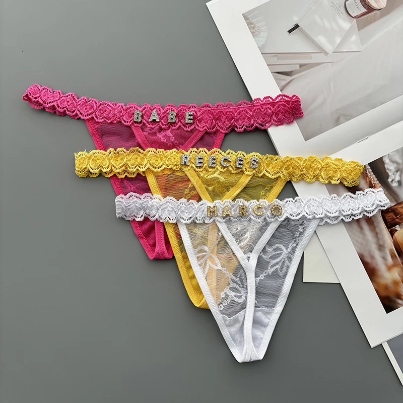 Personality Custom Thong Name  - Thong Bikini Women review and price