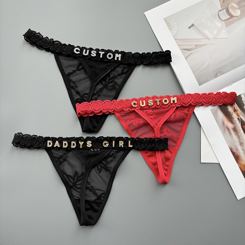 Personality Custom Thong Name  - Thong Bikini Women review and price