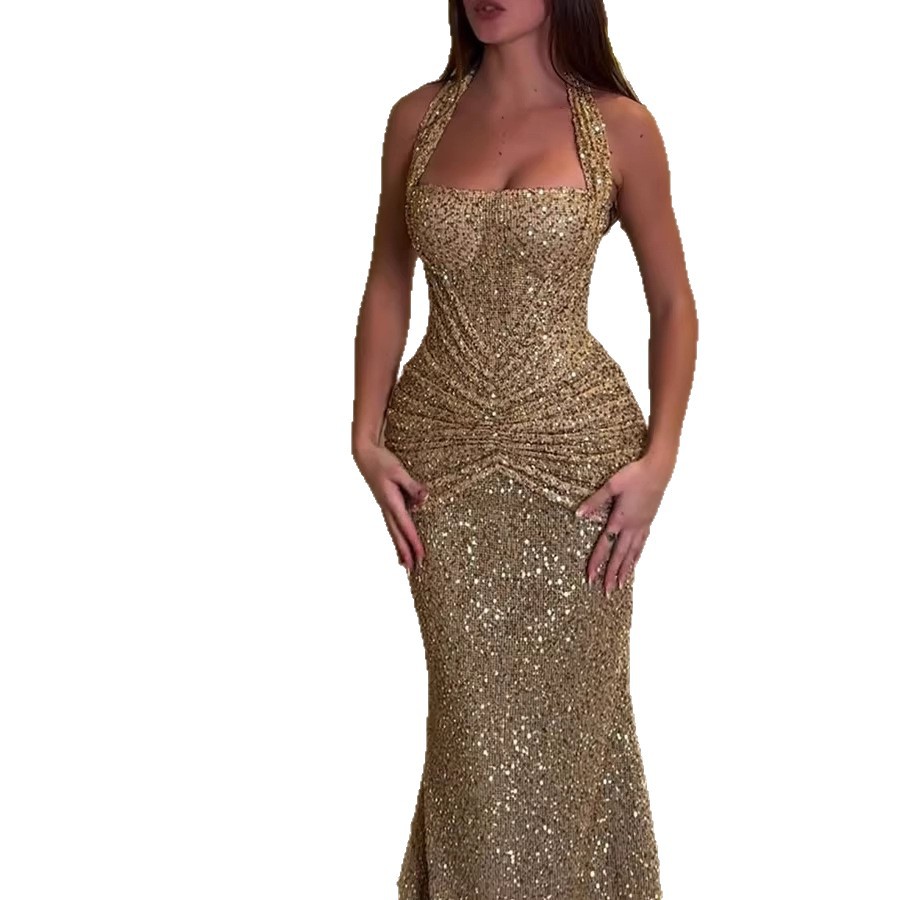 2026 New Women Sequin Halter D - Strapless Bra Backless review and price