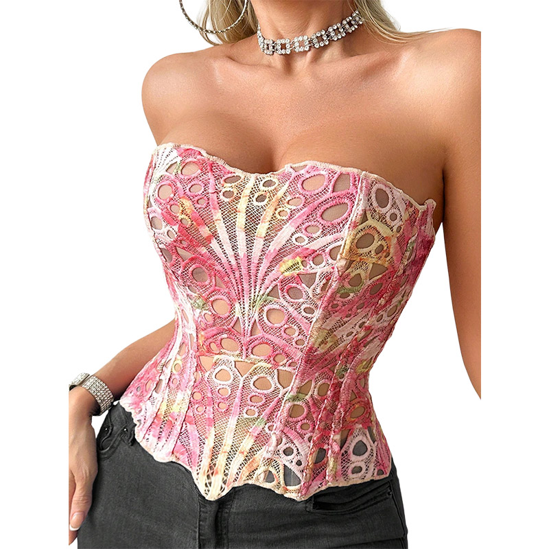 Sexy Bone Garment Corset Sheer - Cami Top Lace review and price
