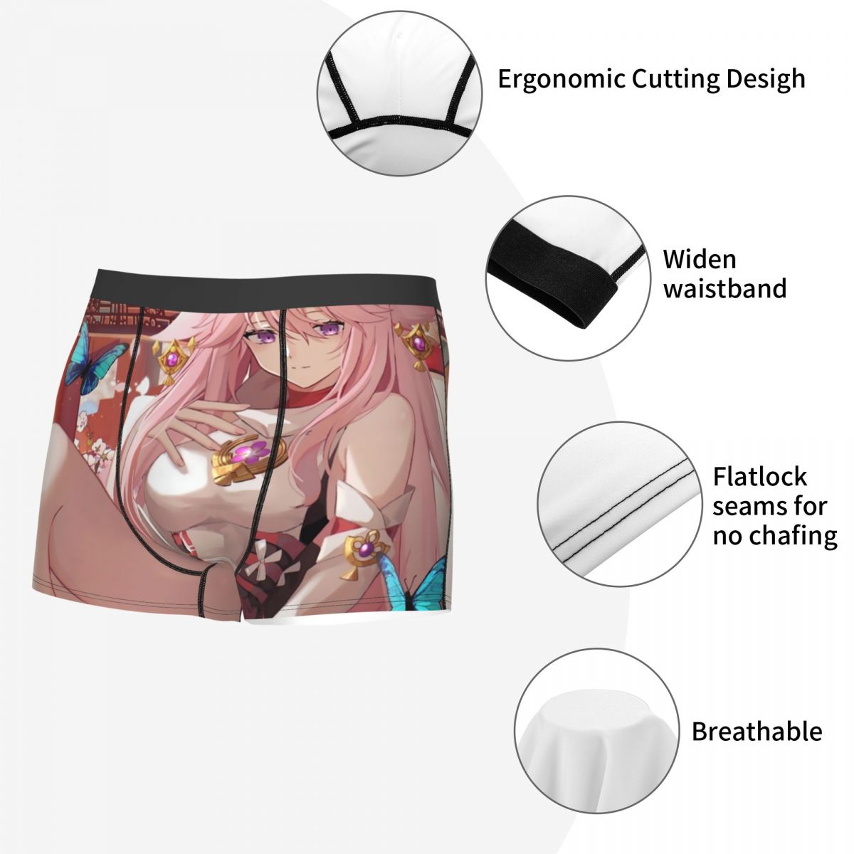 Genshin Impact Yae Miko Boxer  - Boyshort Underwear review and price