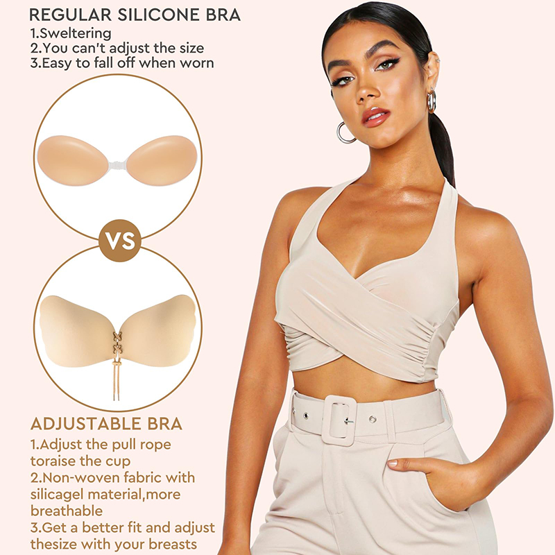 1/2 Pairs Women Summer Backles - Push Up Bra Padded review and price