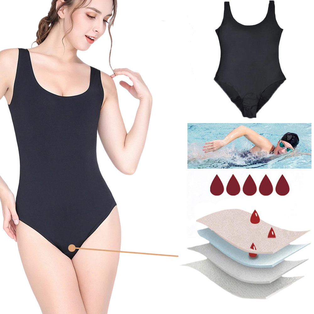 Menstrual Swimsuit Women 4 Lay - Period Panty Absorbent review and price