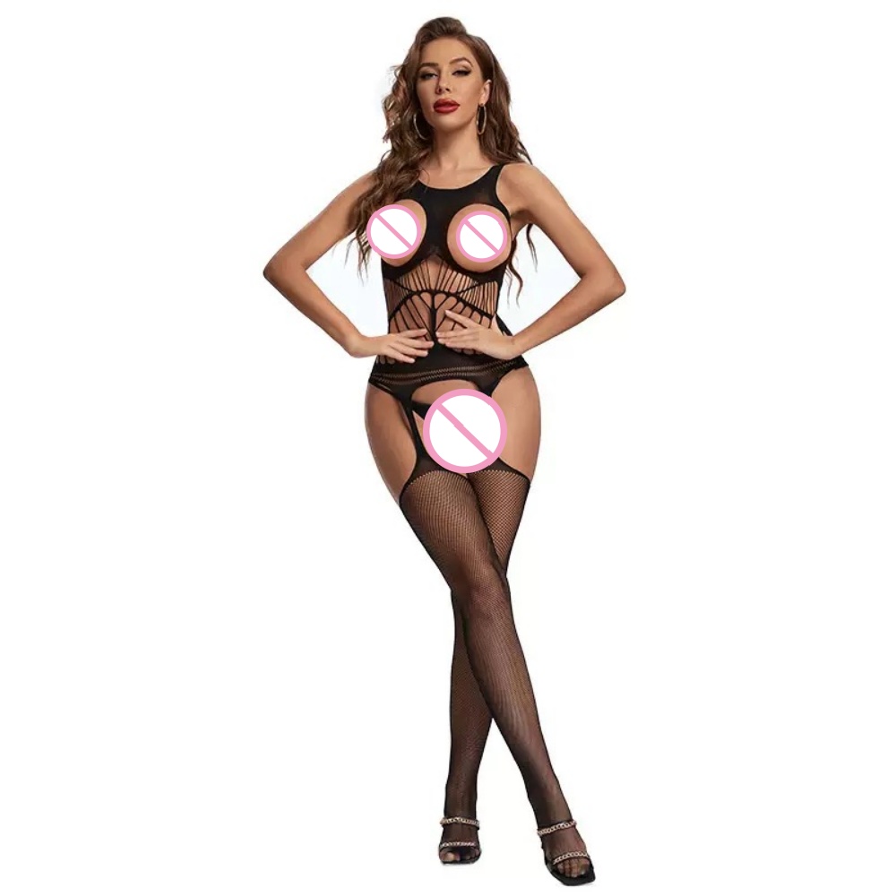 Crotchless Bodysuits Transpare - Bodystocking Fishnet review and price