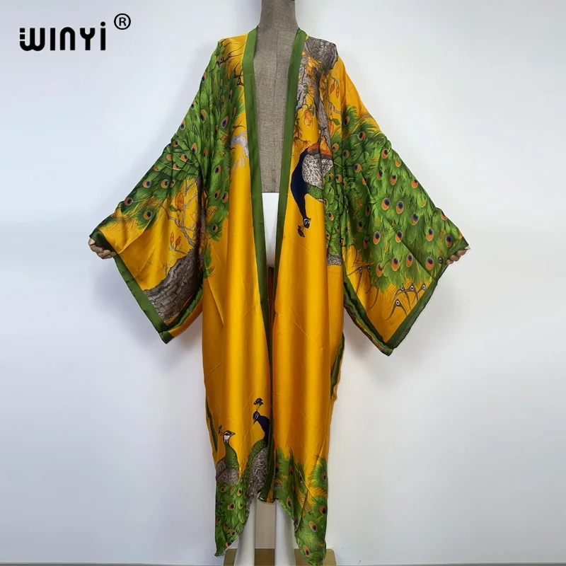 WINYI 2022 Summer Women Cardig - Robe Silk Women review and price