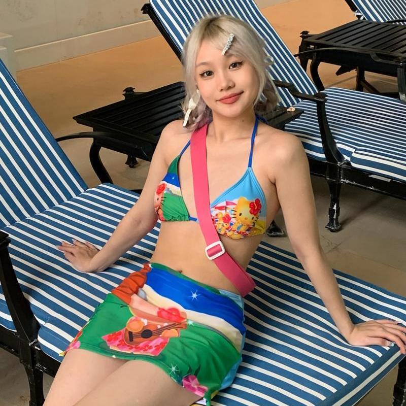 Y2K Girls Kawaii Hello Kittys  - Thong Bikini Women review and price