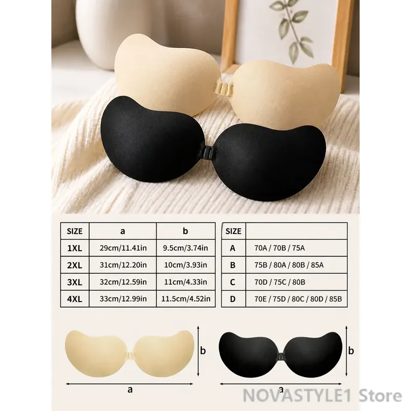 2 Pairs Breathable Invisible B - Strapless Bra Backless review and price