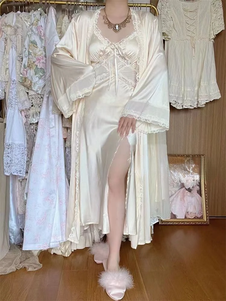 Silk Robe Gown Sets Women Gent - Robe Silk Women review and price