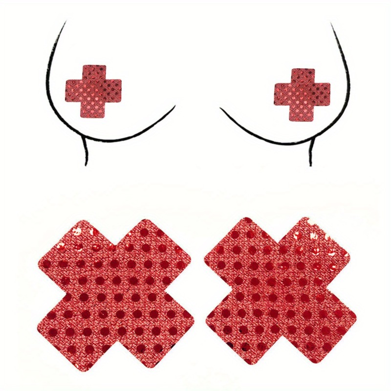 Red Cross Design Nipple Covers - Nipple Cover Pasties review and price