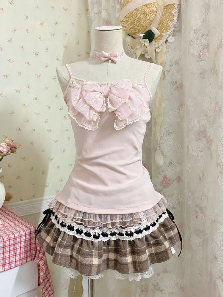 Japanese Sweet Three Piece Set - Cami Top Lace review and price