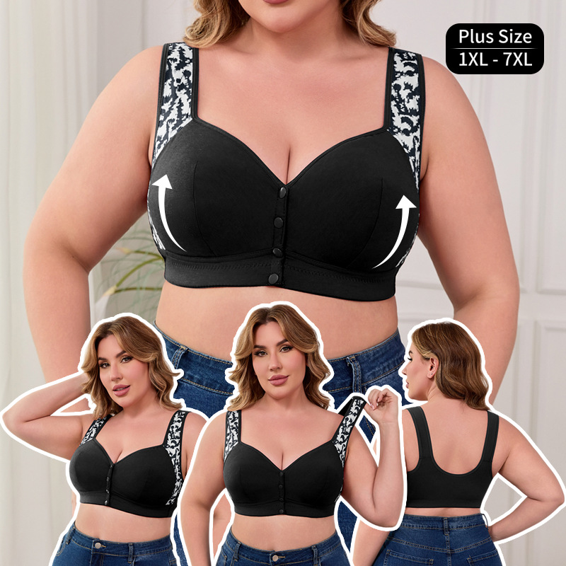 XL-7XL Plus Size Front Buckle  - Seamless Underwear Women review and price