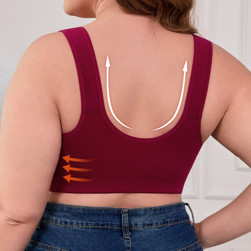 XL-7XL Plus Size Front Buckle  - Seamless Underwear Women review and price